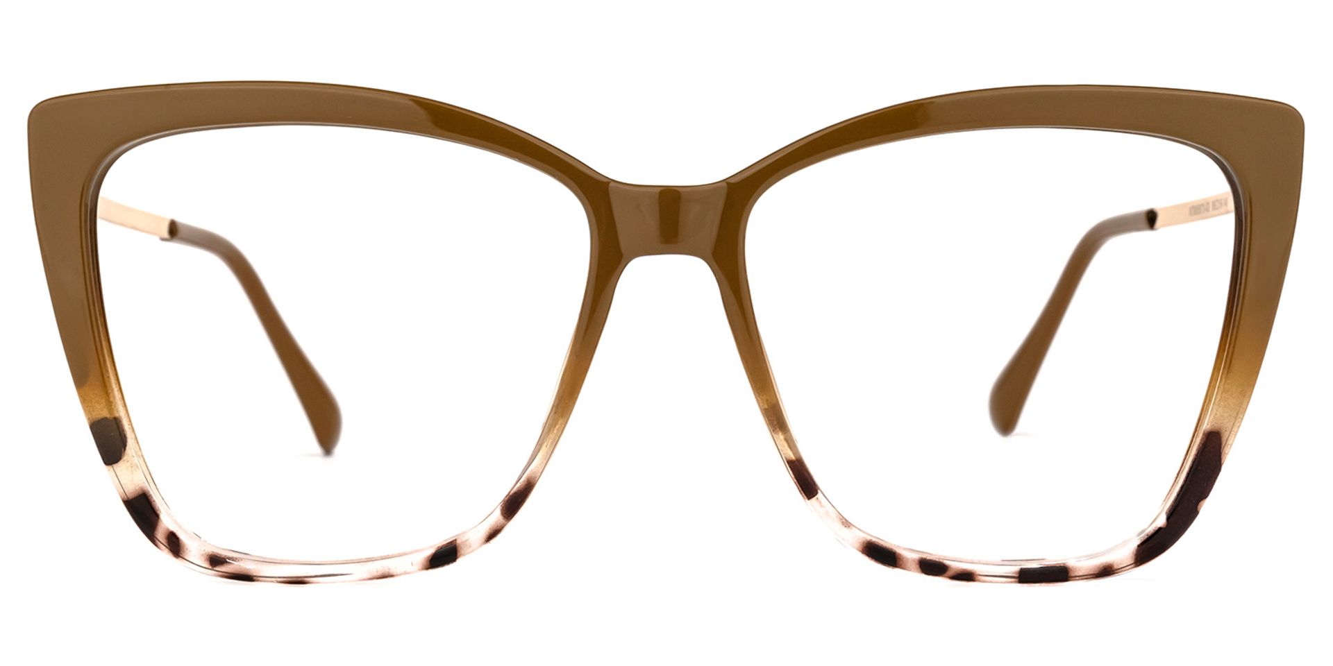 Awilda Cat-eye Brown Glasses and Thin Frame0