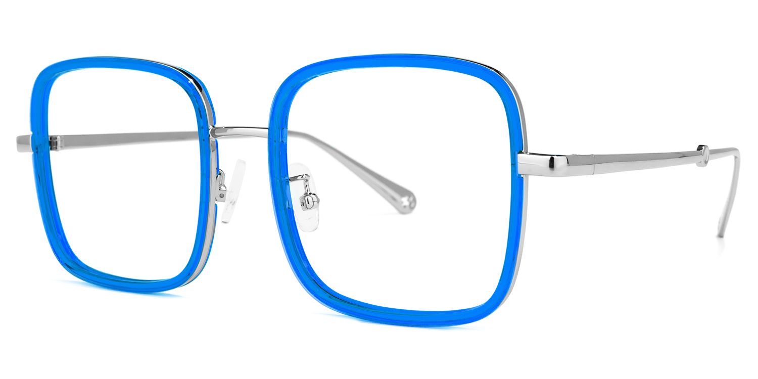 Ozzy Square Blue Glasses | ZEELOOL UK1