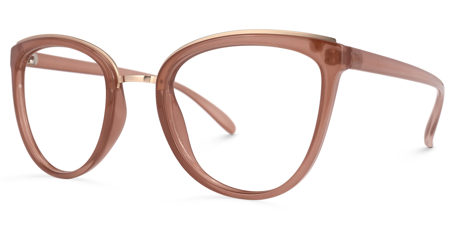 Keyshla Cateye Brown Glasses1