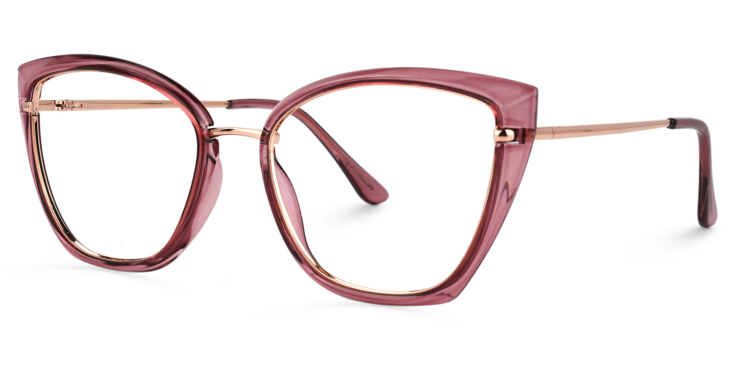 Montalvo Cateye Pink Glasses | ZEELOOL UK1