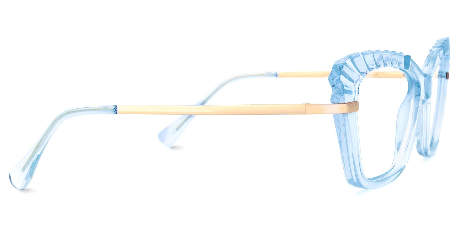 Sophie Cateye Light-Blue Glasses | ZEELOOL UK2