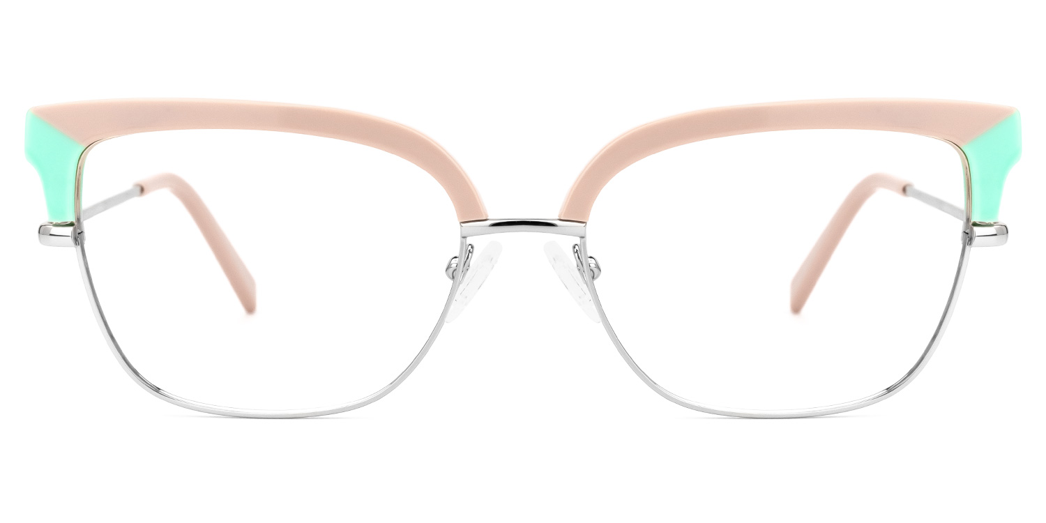 Marcsa Browline Dusty-Pink Glasses | ZEELOOL UK0