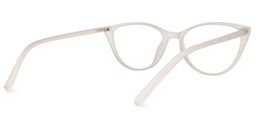 Lucy Cateye White Glasses3
