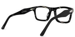 Riley Rectangle Black Glasses4