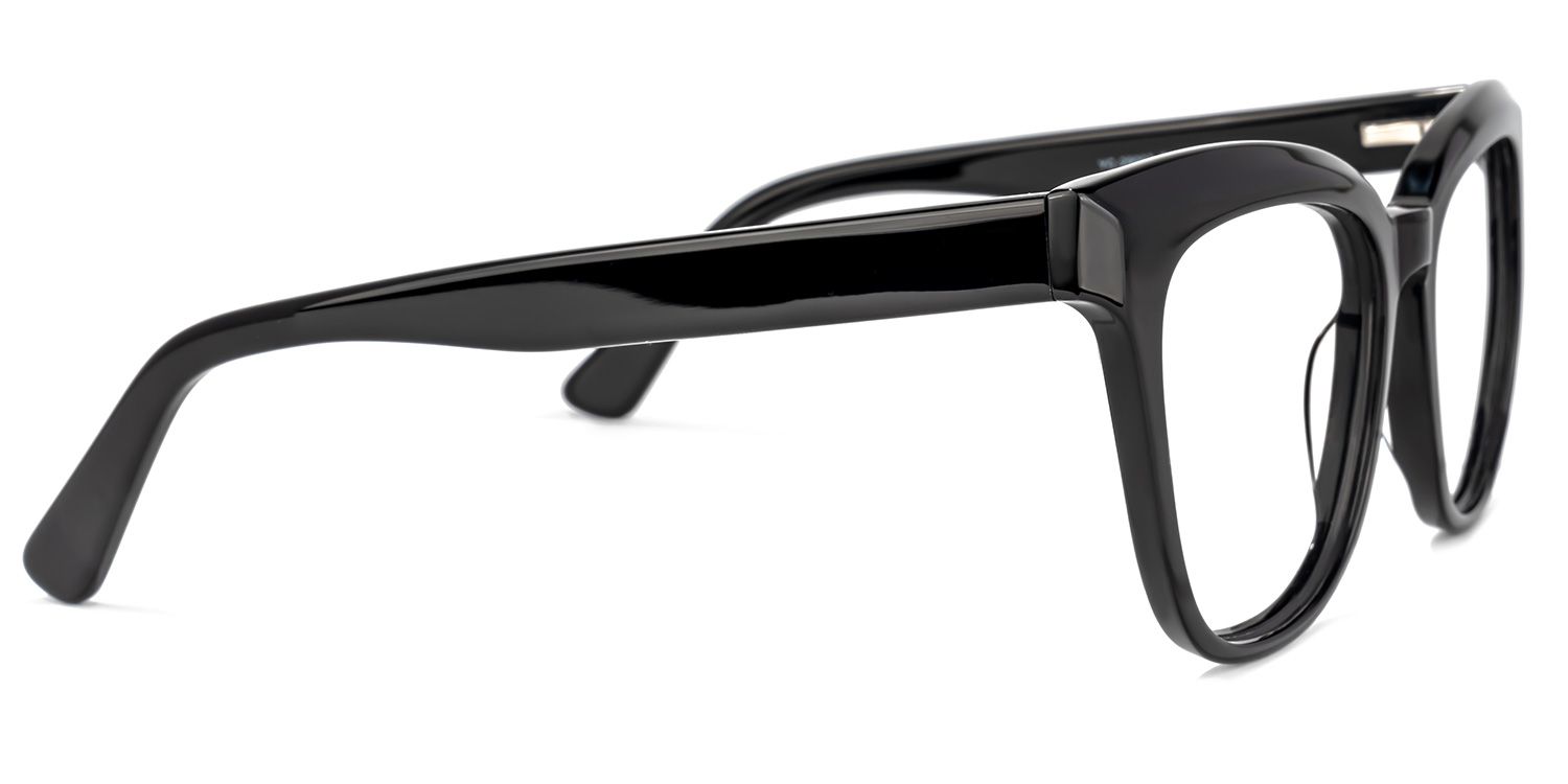 Payne Square Black Glasses | ZEELOOL UK2
