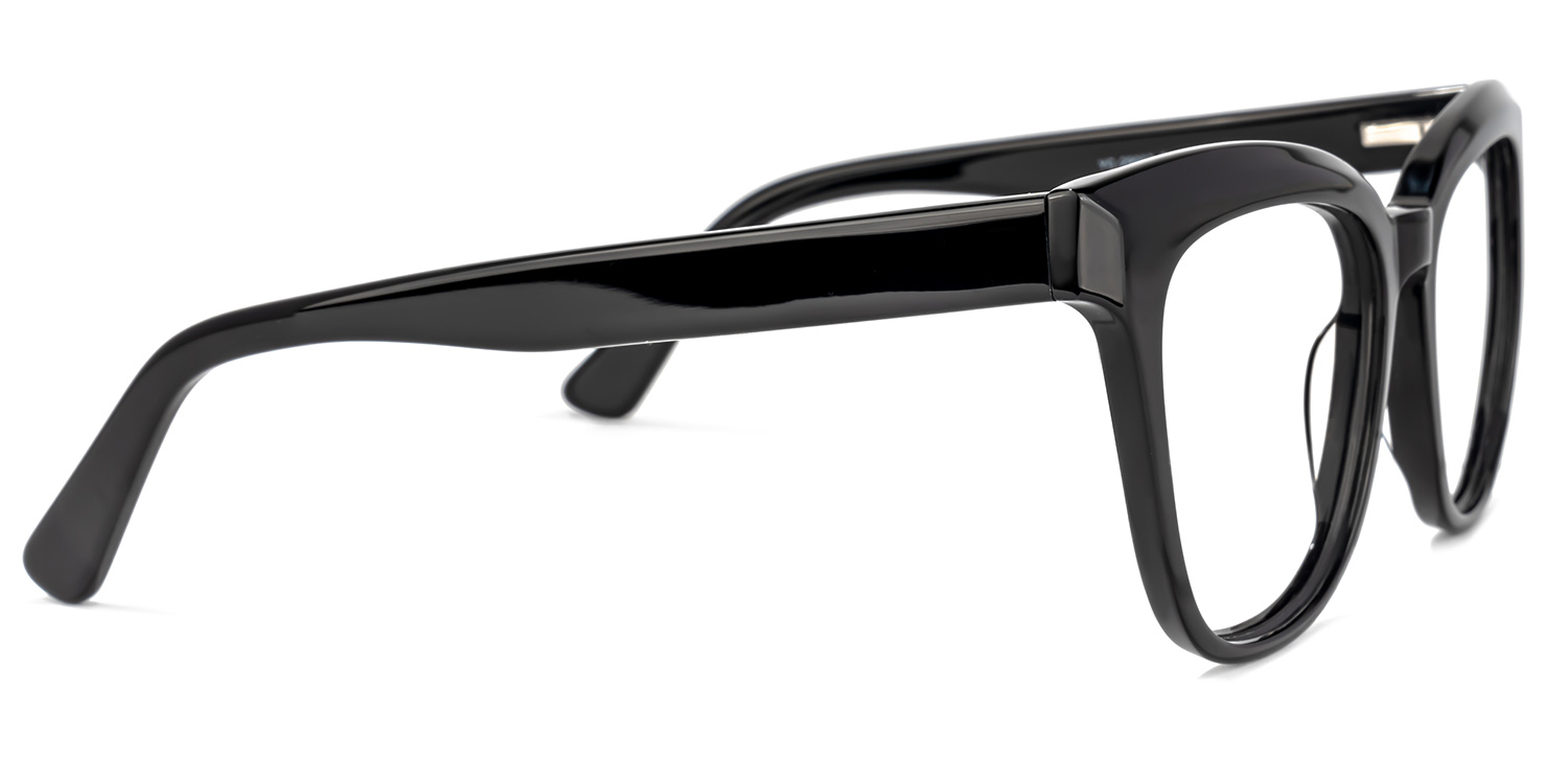 Payne Square Black Glasses | ZEELOOL UK2