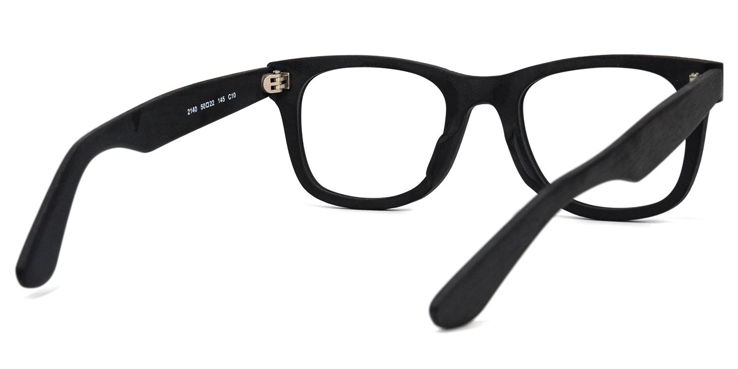 Ernie Square Black Glasses | ZEELOOL UK4