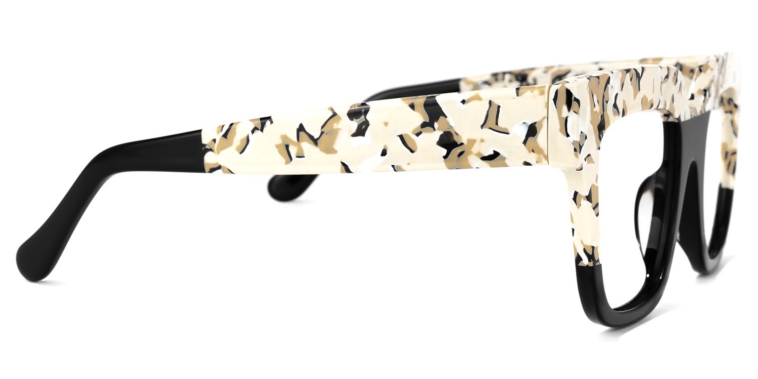 Carolann Square Black Frame Glasses | ZEELOOL UK2