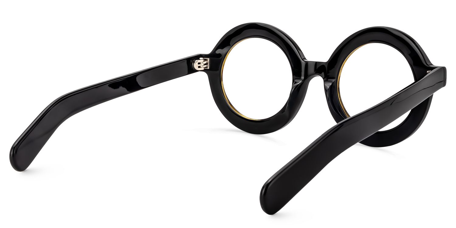 Calhoun Round Black Frame Glasses for Women and Men4