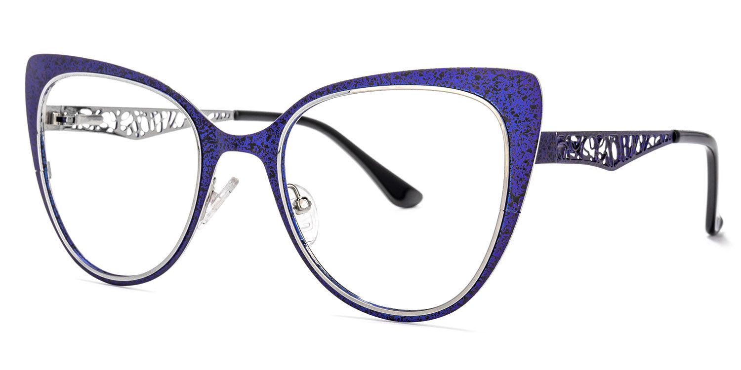 Eileen Cateye Blue Glasses | ZEELOOL UK1