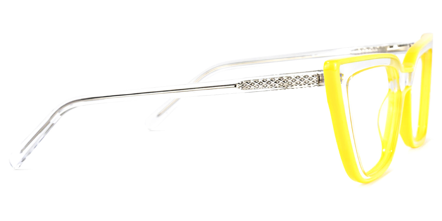 Yosef Cateye Yellow Glasses2