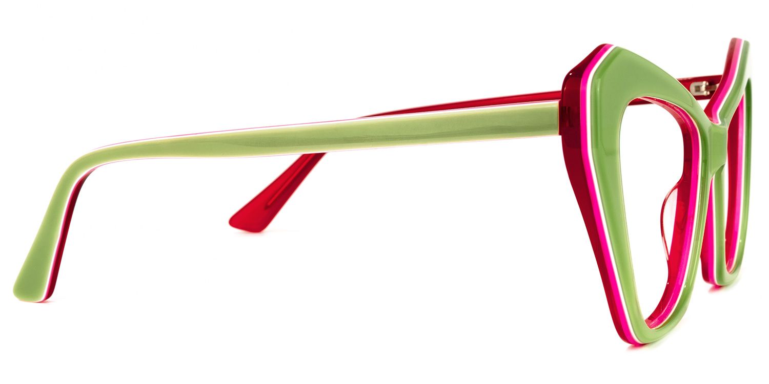 Benita Cateye Green Glasses | ZEELOOL UK2