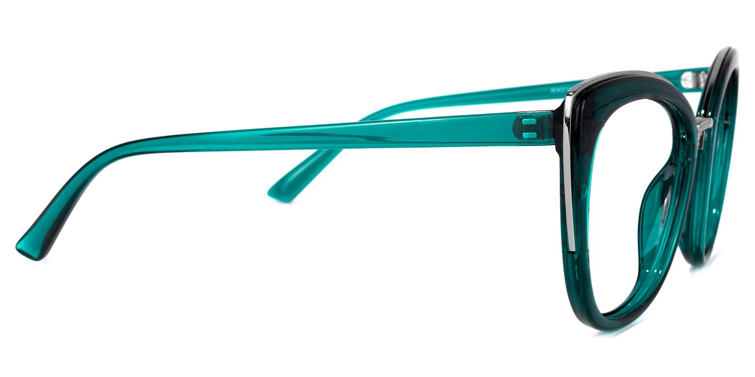 Kennard Cateye Peacock-Blue Glasses | ZEELOOL UK2