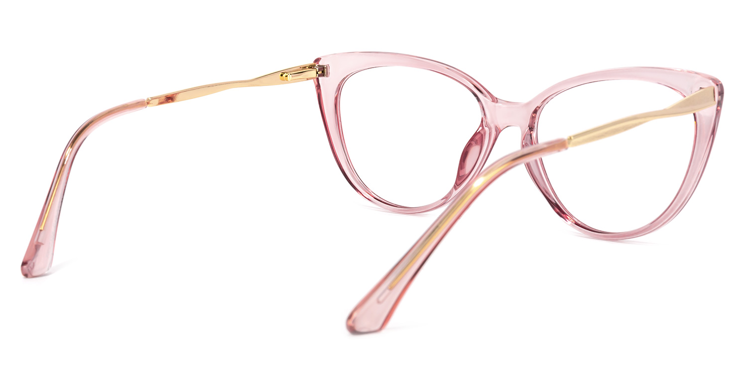 Marcus Cateye Pink Glasses | ZEELOOL UK4