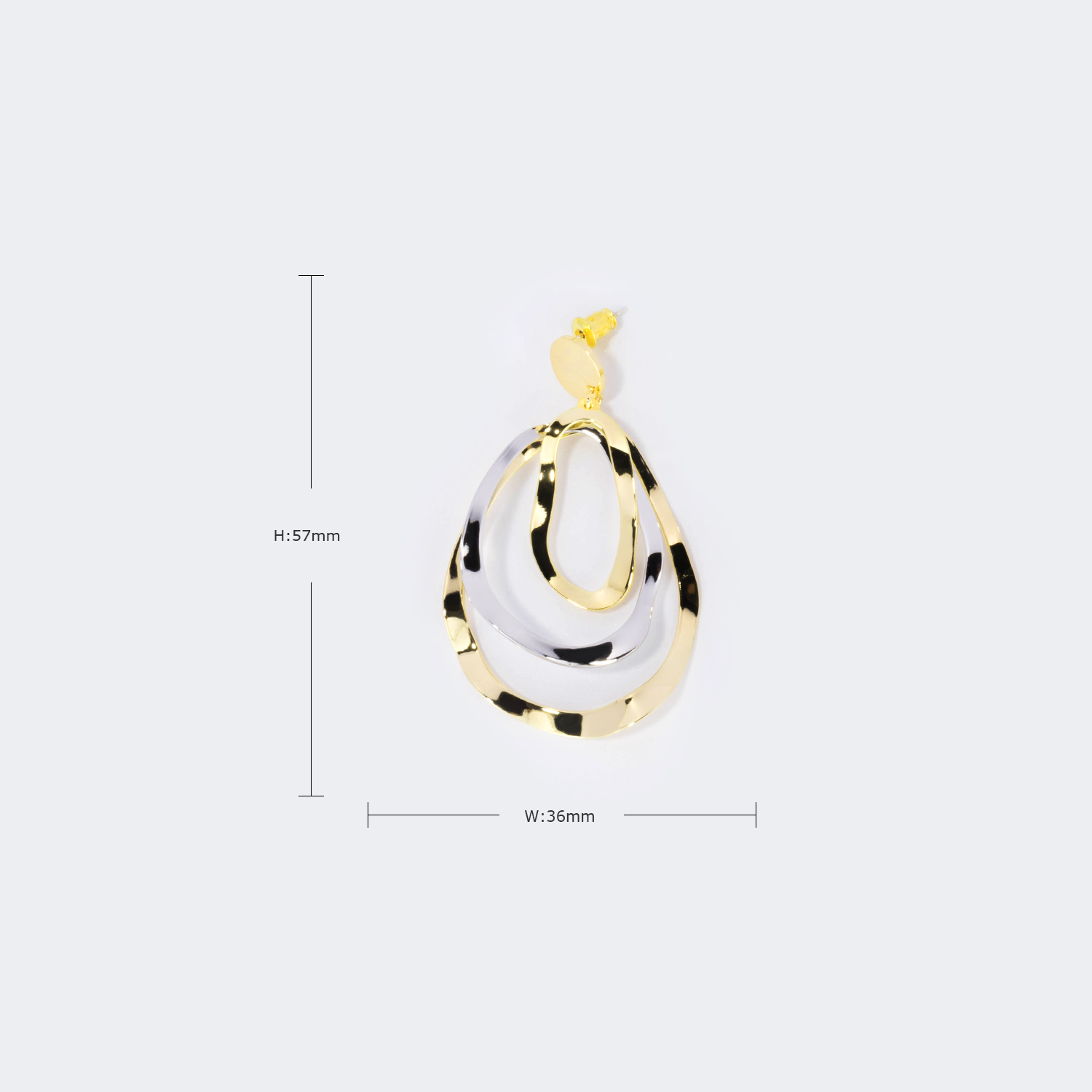 Stylish Pear-Shaped Metal Earrings | ZEELOOL UK3