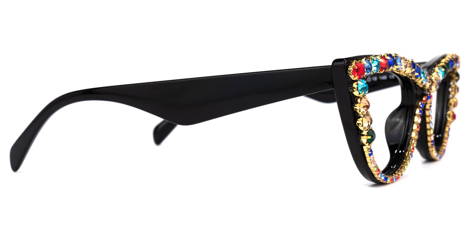 Lawal Cateye Black Glasses | ZEELOOL UK3