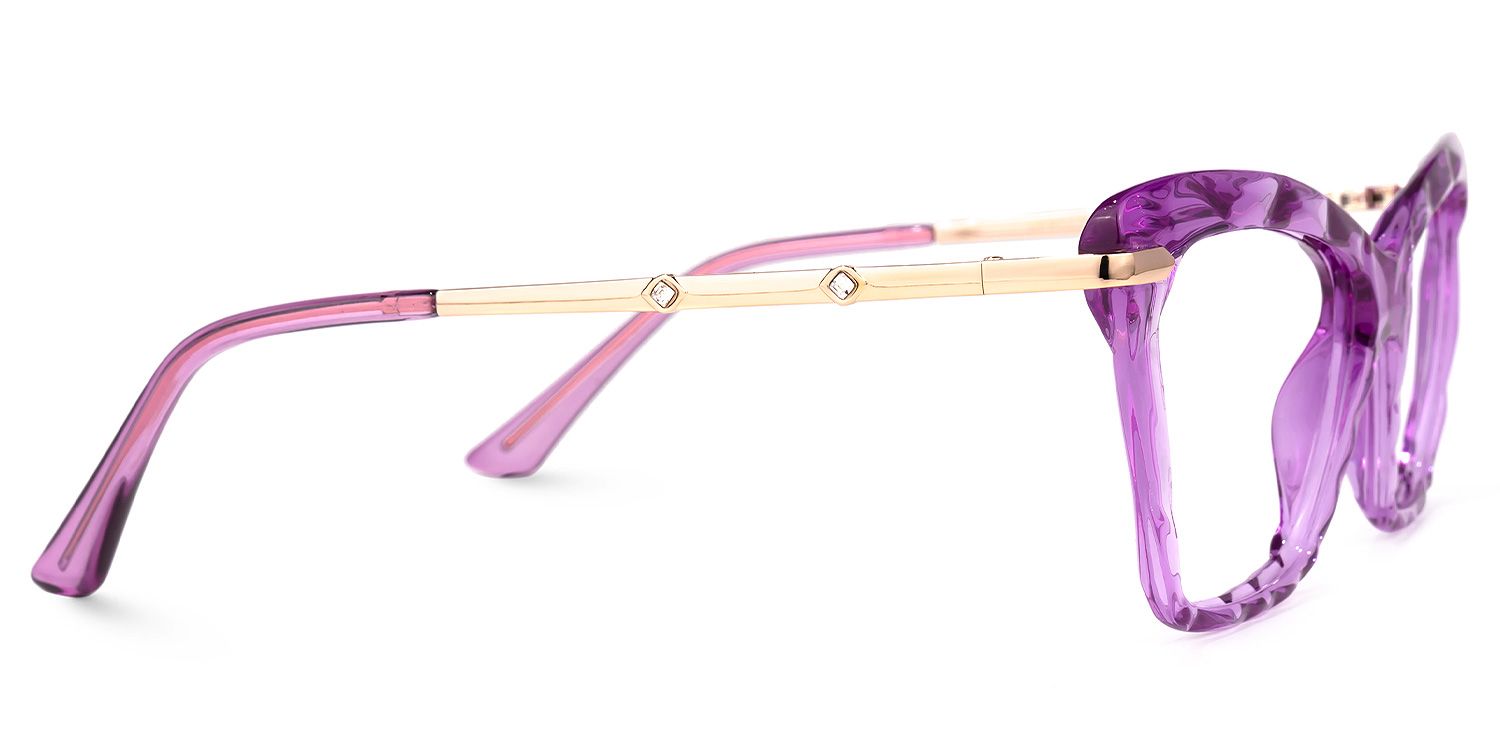 Juliet Cateye Purple Glasses | ZEELOOL UK2