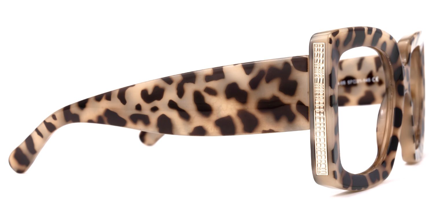 Yael Square Light-Tortoise Glasses | ZEELOOL UK2