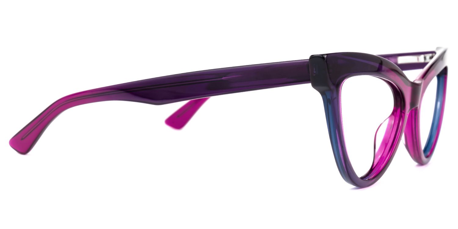 Sekudo Cateye Purple Glasses | ZEELOOL UK2