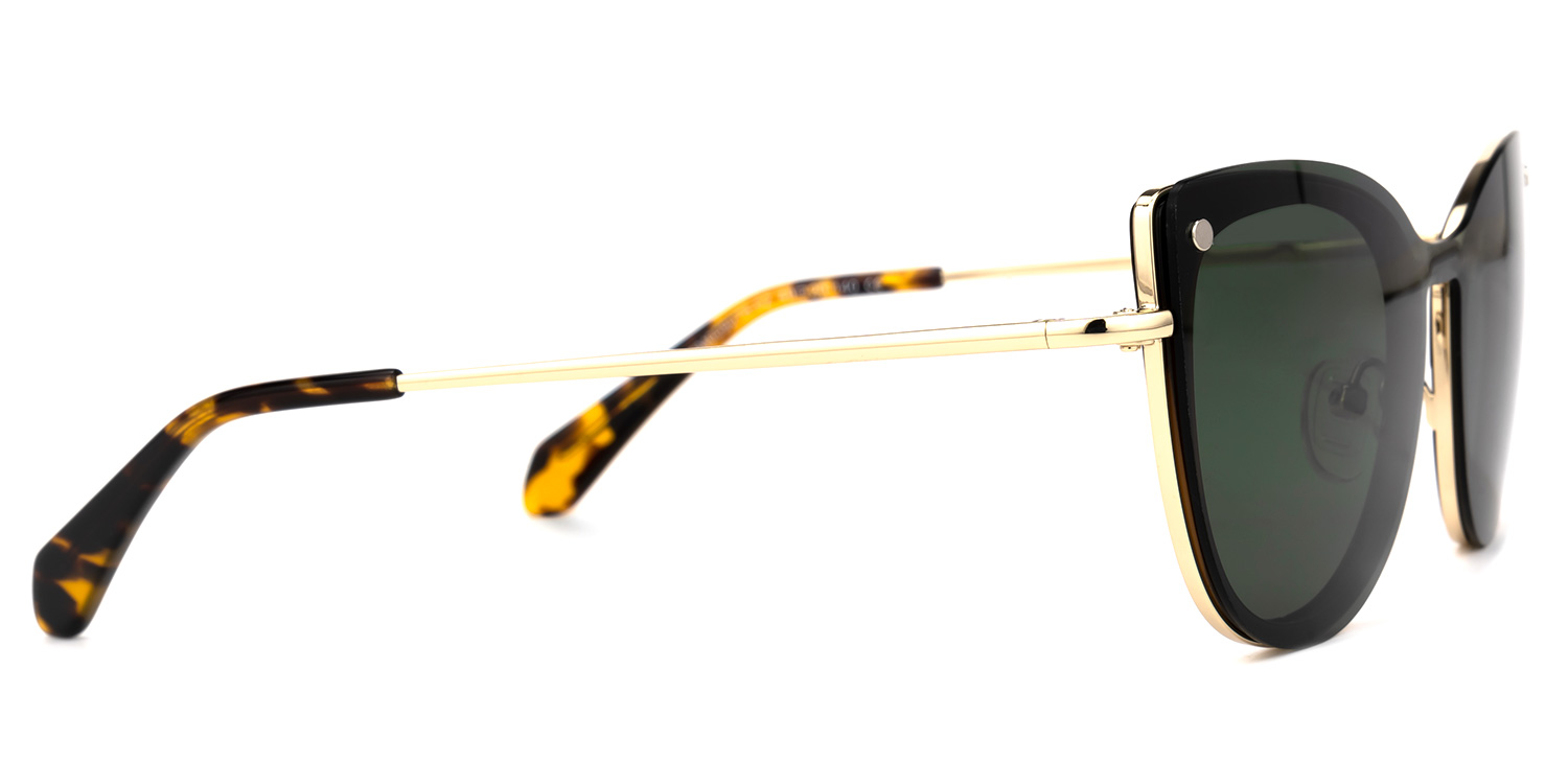 Paulette Clip-on Green Glasses | ZEELOOL UK3