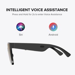 Boman Square Black Bluetooth Sunglasses5