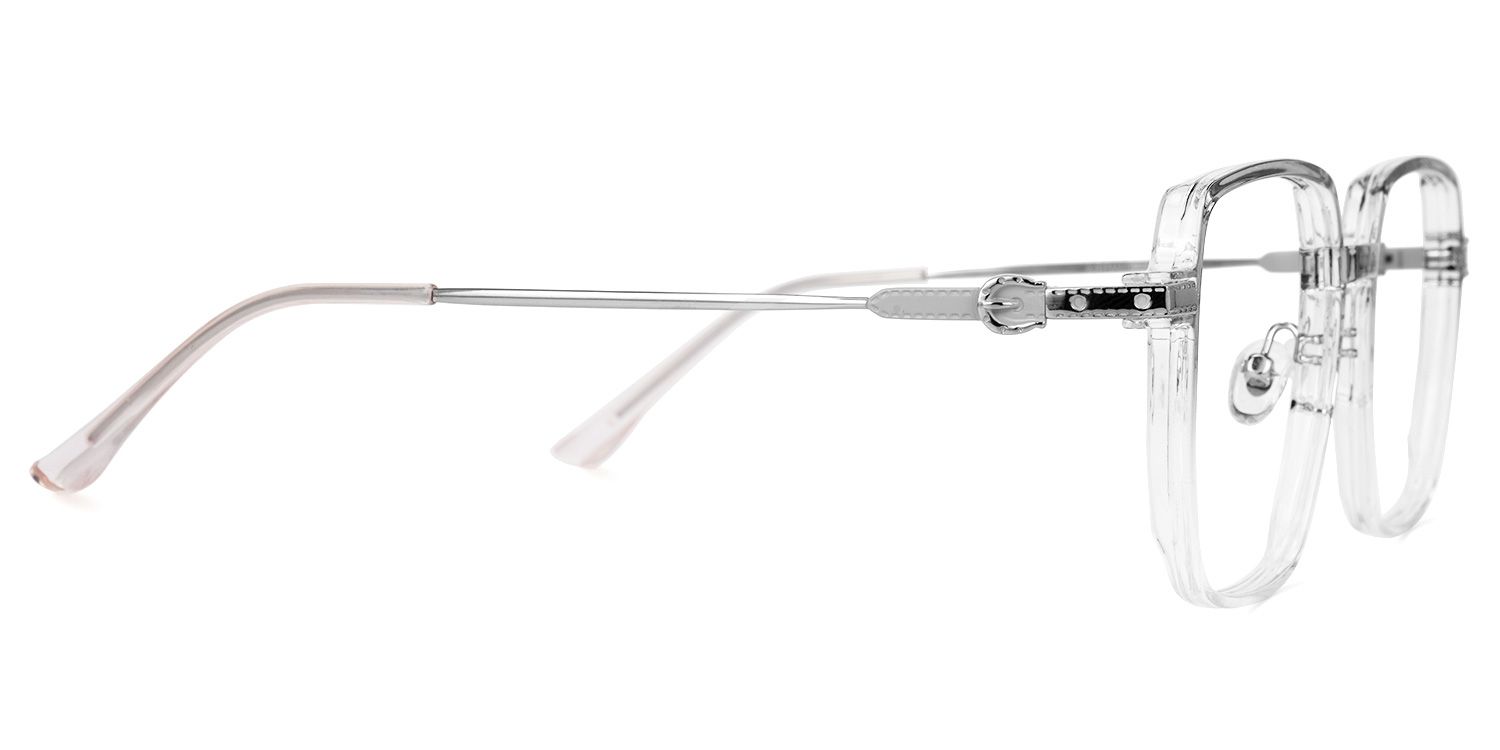 Djibril Square Gray Glasses | ZEELOOL UK2