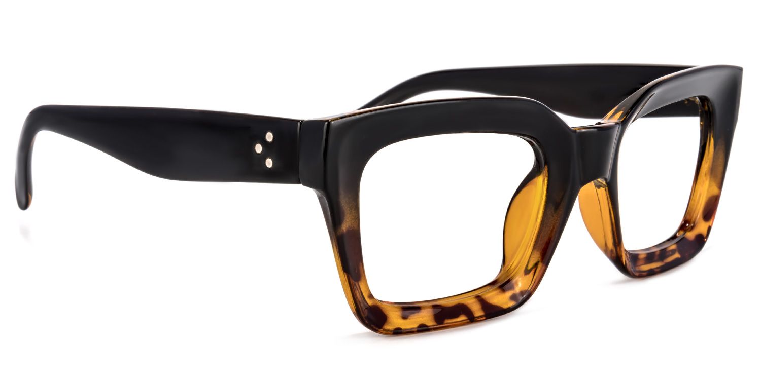 Nevaeh Square Yellow-Tortoise Glasses | ZEELOOL UK2