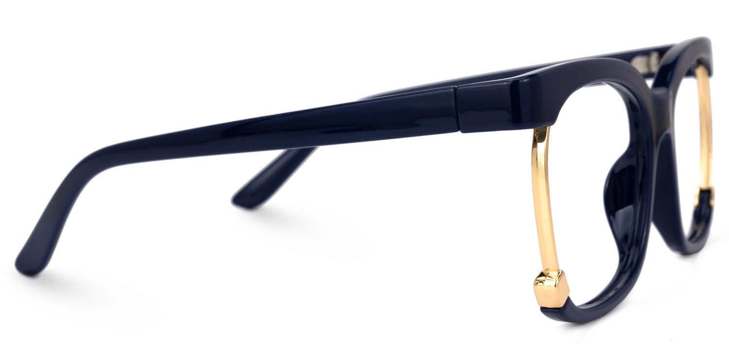 Obando Square Dark-Blue Glasses | ZEELOOL UK2