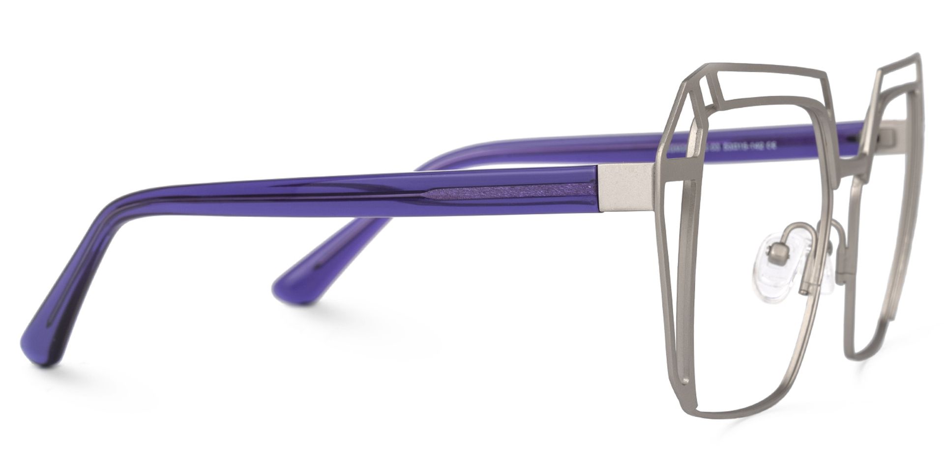Murray Geometric Silver Glasses | ZEELOOL UK2