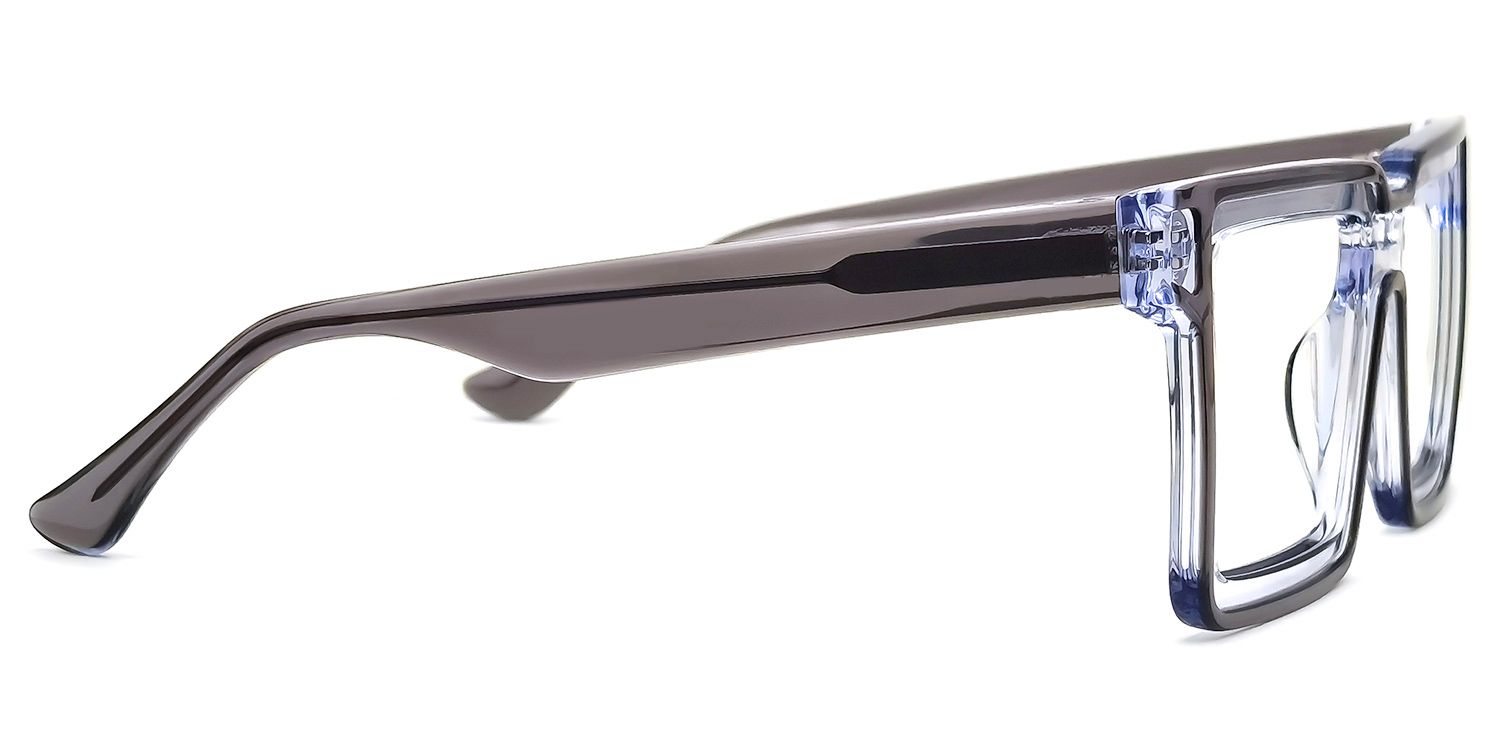 Cyber Spectacle Frame, Milian Gray Square Eyeglasses2