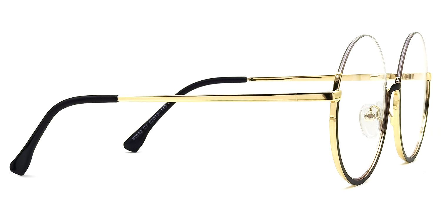 Loaded Round Black Glasses | ZEELOOL UK2