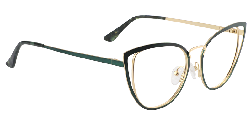 Cateye Green Glassess | ZEELOOL UK3