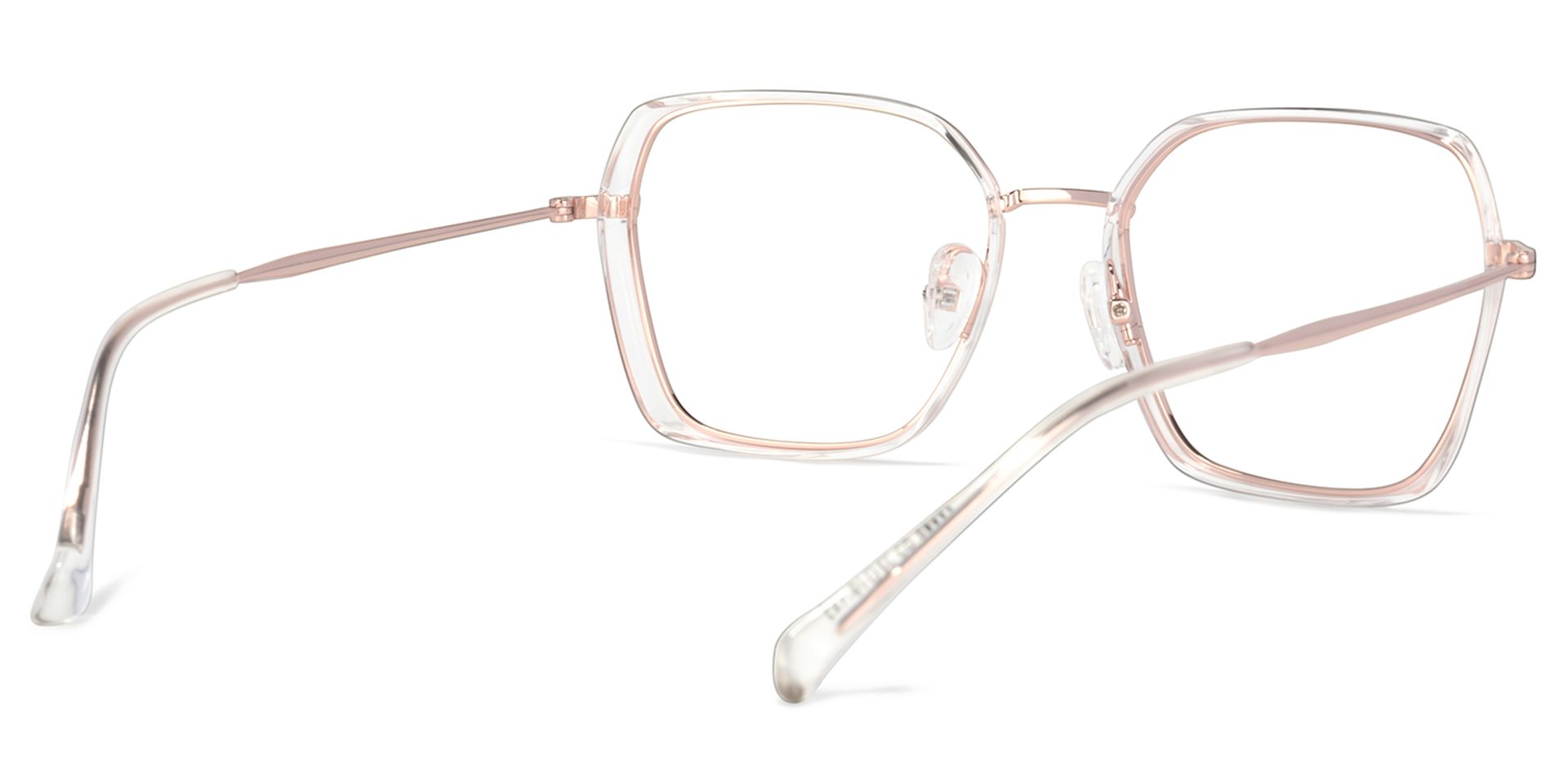 Natalee Square Rose-Gold Glasses | ZEELOOL UK4