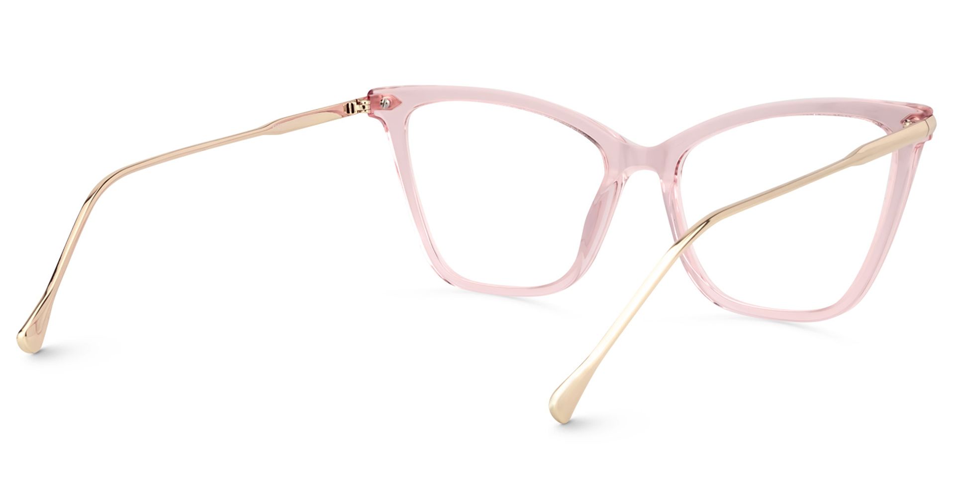 Hilary Butterfly Light Pink Transparent Eyeglasses3