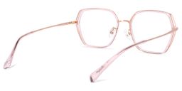 Odessa Geometric Pink Glasses4