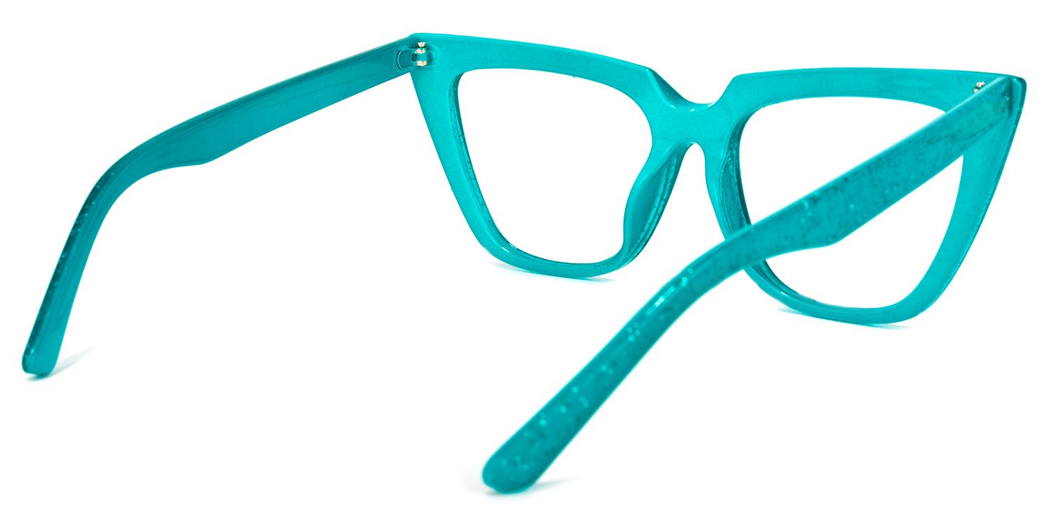 Phillip Cateye Peacock-Green Glasses | ZEELOOL UK4