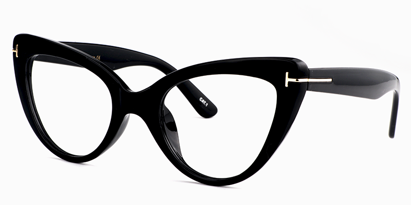 Cat Eye Black Glasses | ZEELOOL UK2