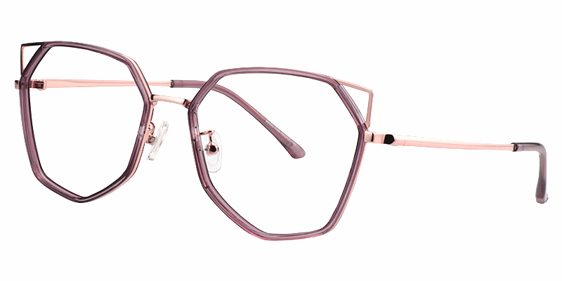 Aviva Geometric Light Purple Glasses2