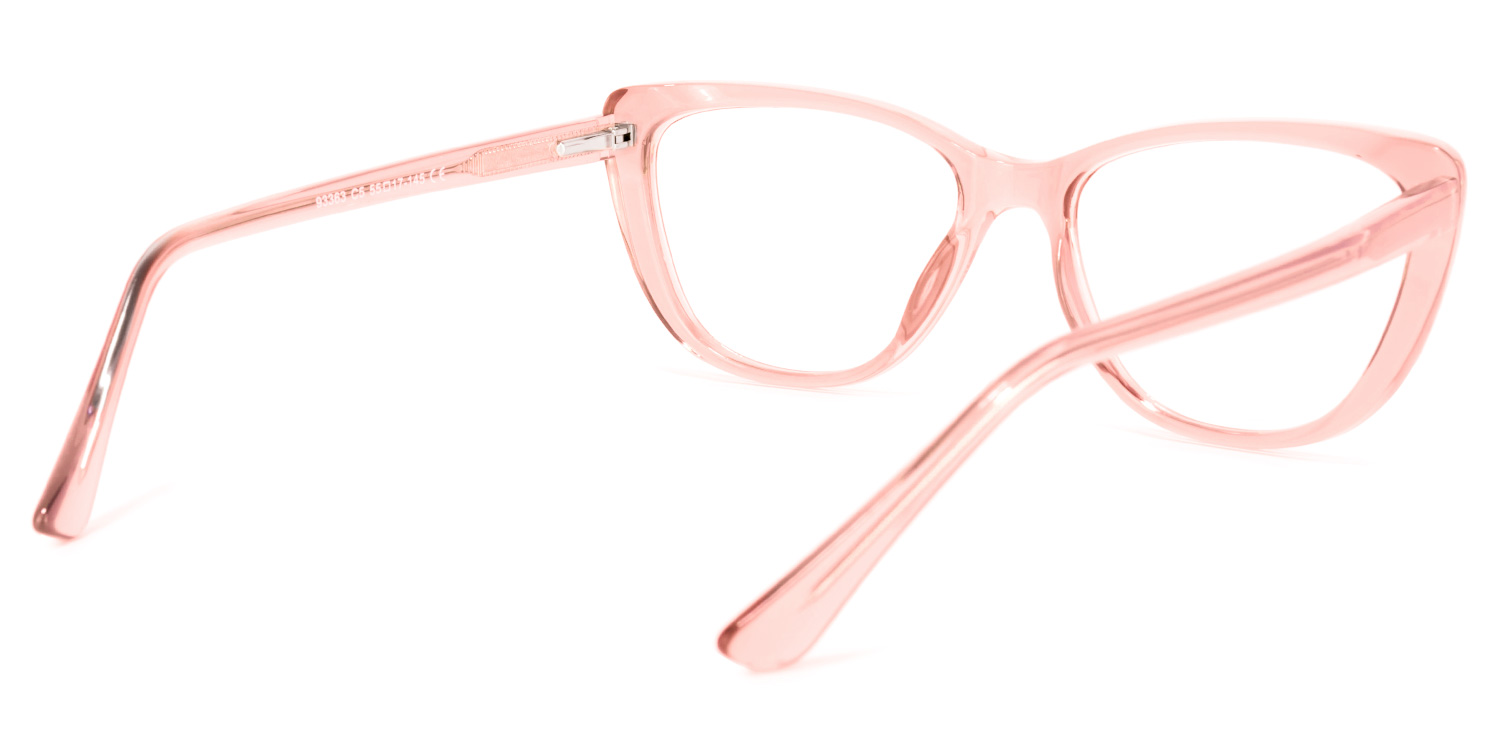 Qamar Cateye Pink Glasses | ZEELOOL UK4