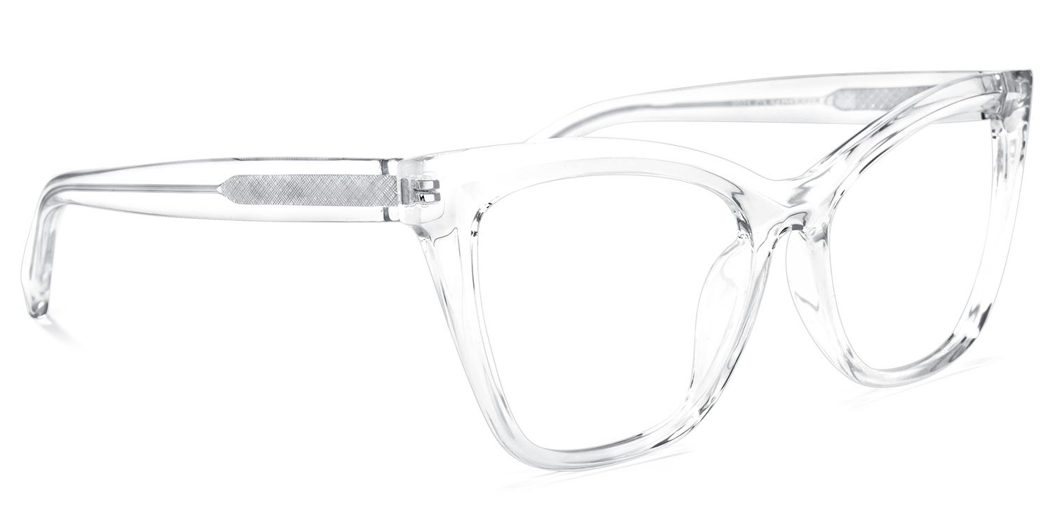 Raegan Cateye Clear Glasses | ZEELOOL UK2