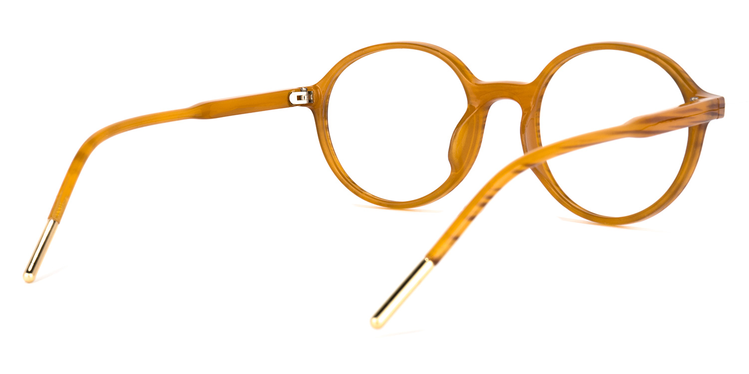 Tomas Round Brown Glasses | ZEELOOL UK4
