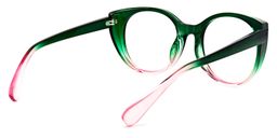 Migdalia Cateye Dark-Green Glasses3