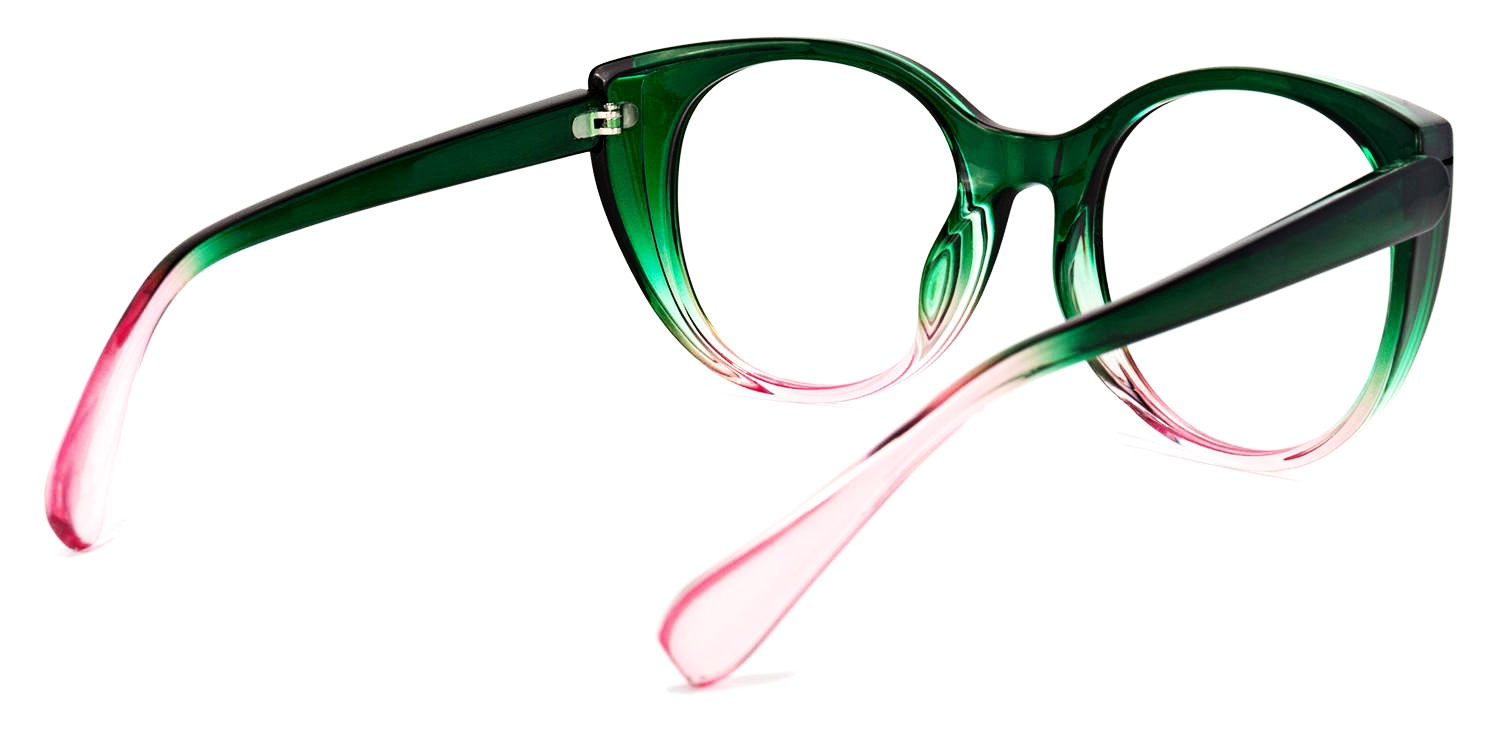 Migdalia Cateye Dark-Green Glasses3