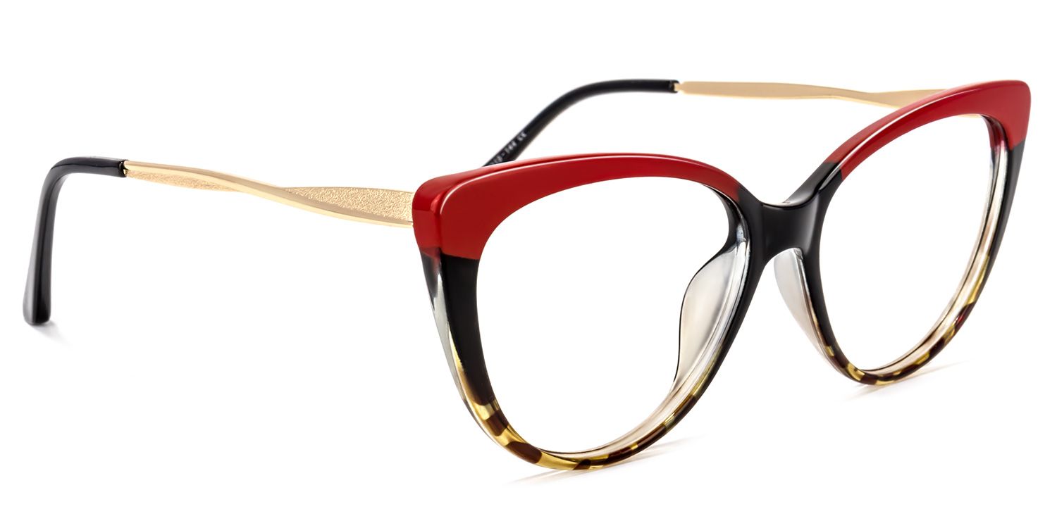Marcus Cateye Red Glasses | ZEELOOL UK2