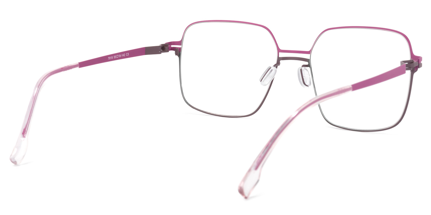 Yadira Square Two-Tone Glasses | ZEELOOL UK4