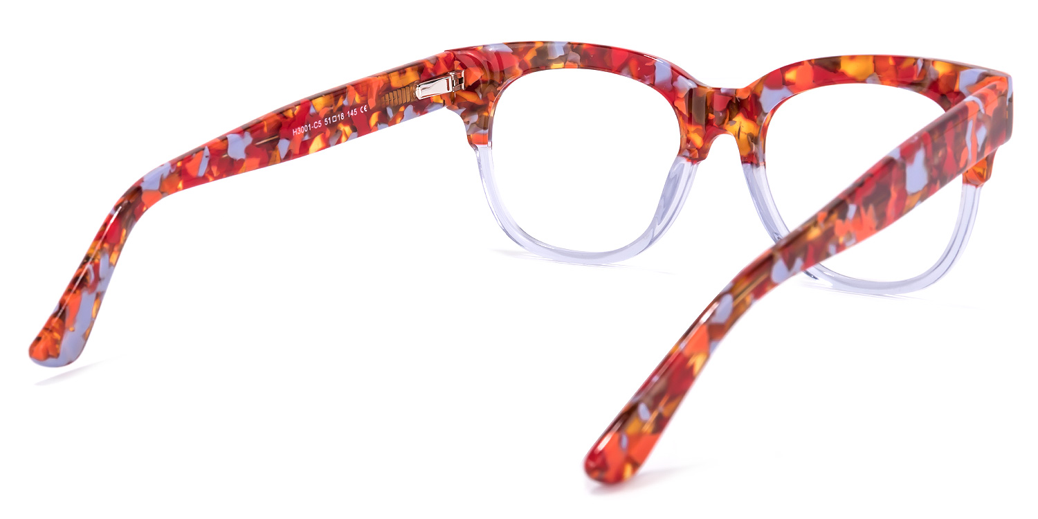 Yessenia Square Purple Glasses | ZEELOOL UK4