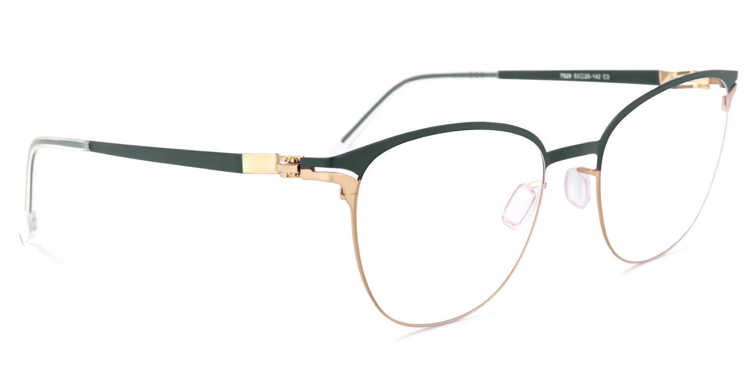 Yelena Sqaure Green Glasses | ZEELOOL UK2