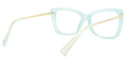 Yulia Cateye Green Glasses4