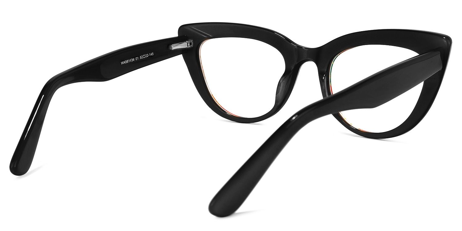 Makie Cateye Black Glasses | ZEELOOL UK4