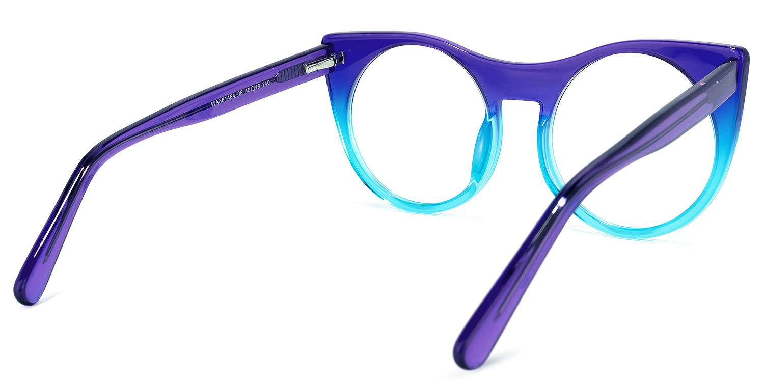 Zora Cateye Blue Glasses | ZEELOOL UK4